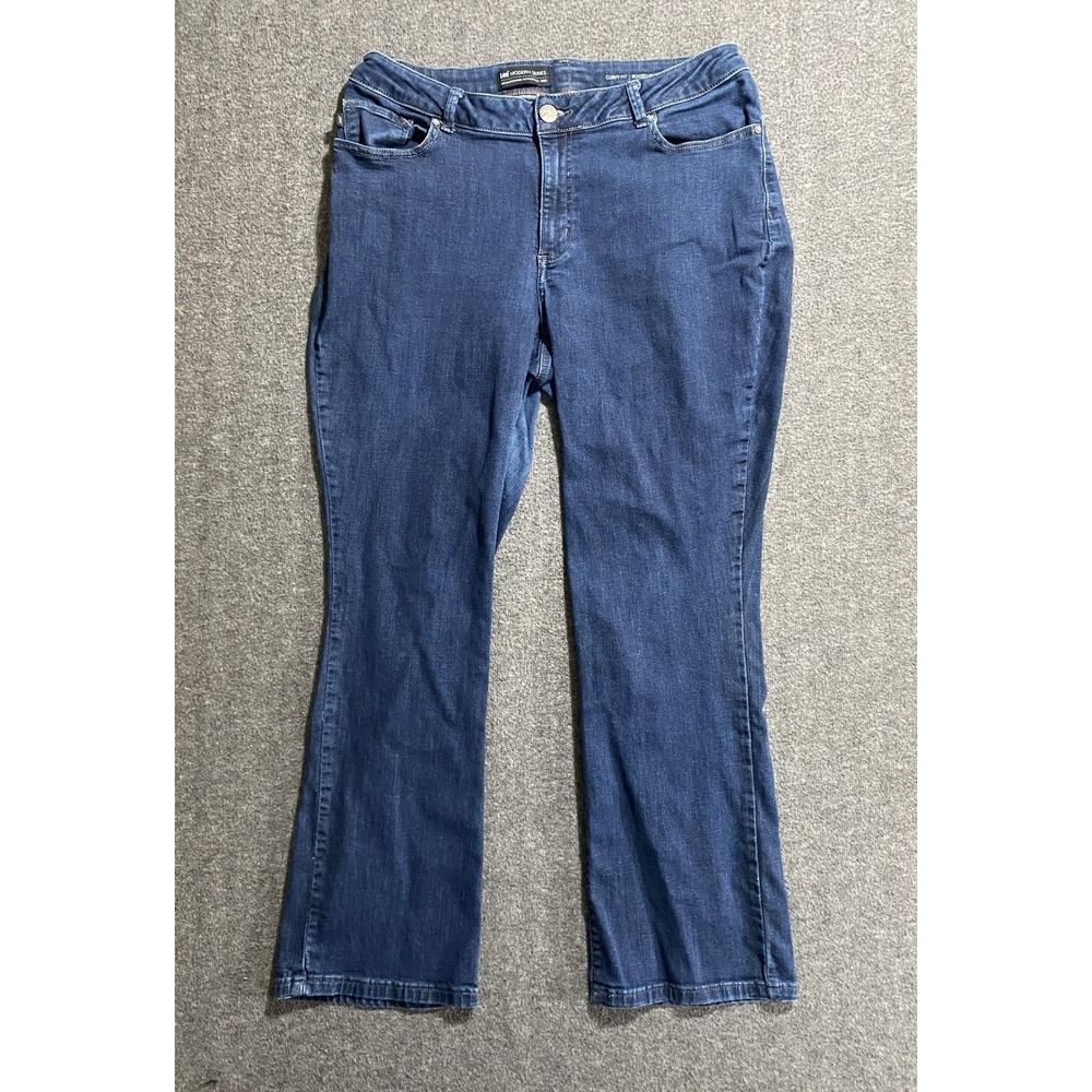 Lee Modern Series Curvy Fit Blue Denim Bootcut Jeans Size 18W Medium